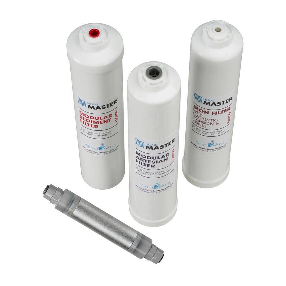 Home Master ISet-TMHP-MY24 HydroPerfection Replacement Filter Change Set, White