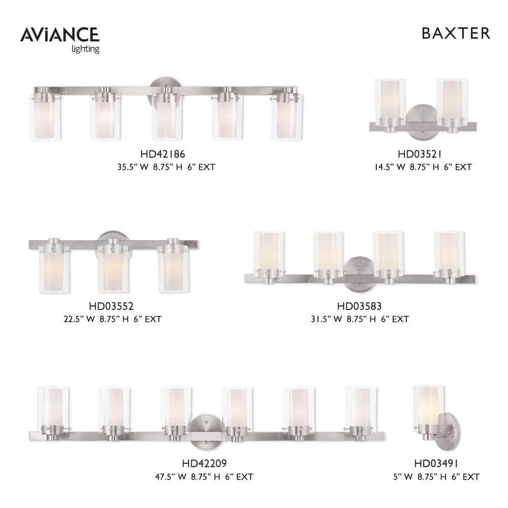 Livex Lighting Manhattan 2 - Light Vanity in  Brushed Nickel