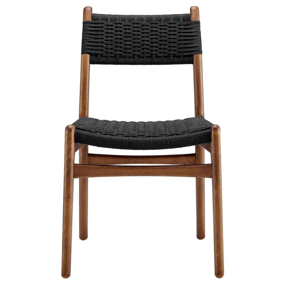 Modway Wynn Rope And Wood Dining Side Chairs Set Of 2