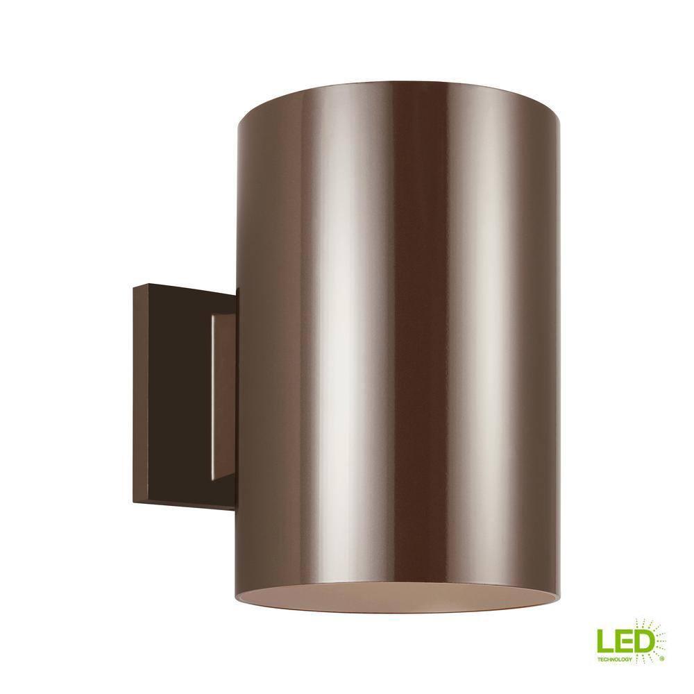 Generation Lighting 8313901EN3-10 Large One Light Outdoor Wall Lantern, Bronze