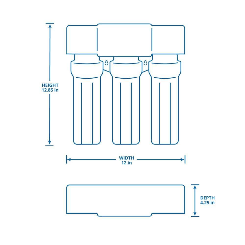 Aquasana Max Flow Under Sink Water Filter System - Bronze - AQ-5300+.62