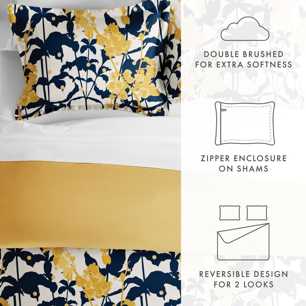 Boho Flower Reversible Duvet Cover Set