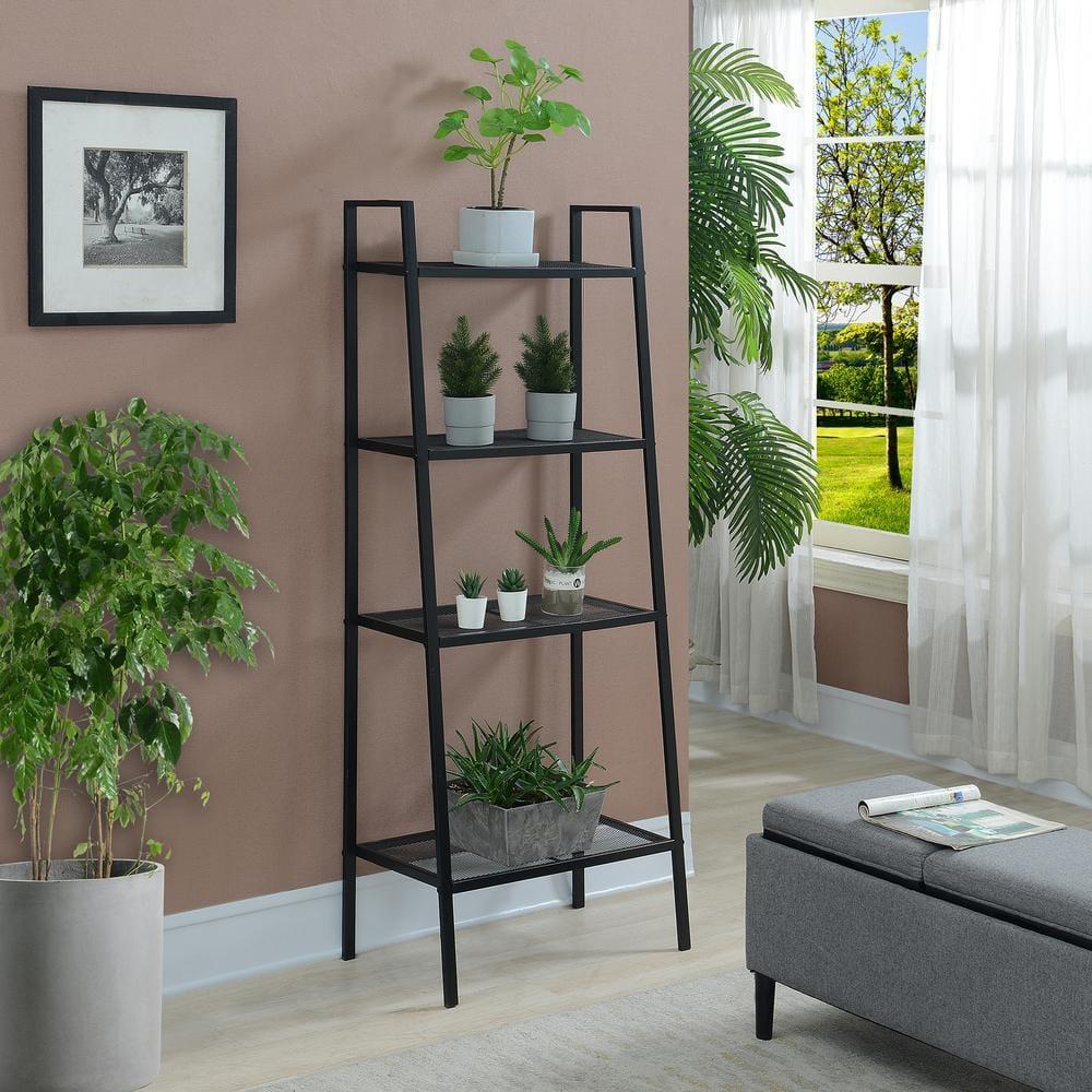 Convenience Concepts Designs2Go 4 Tier Metal Plant Stand, Black