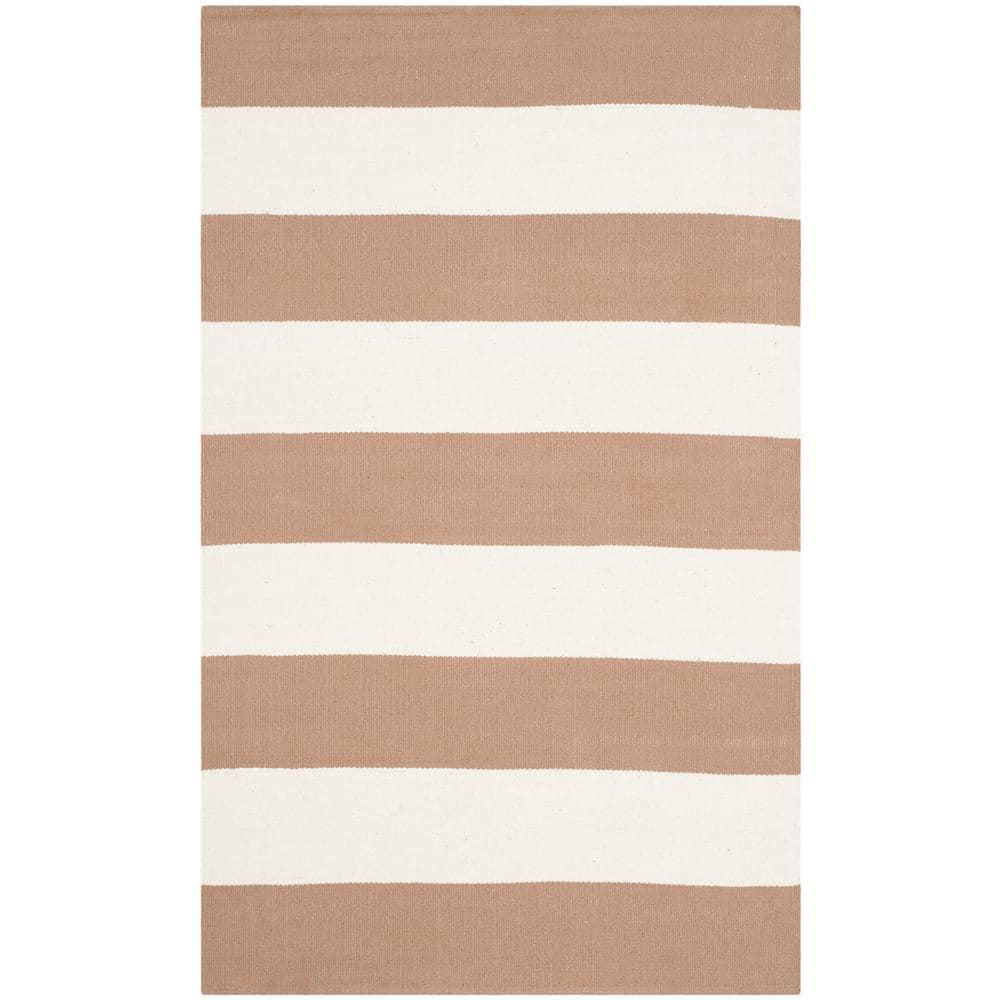 Montauk MTK712 Hand Woven Indoor Accent Rug - Sand/Ivory - 2'6"x4' - Safavieh