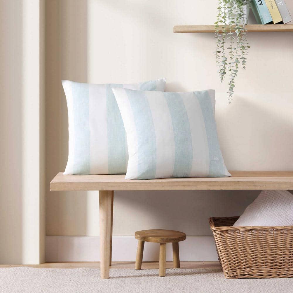 Tommy Bahama Home Awning Striped Cotton Throw Pillow