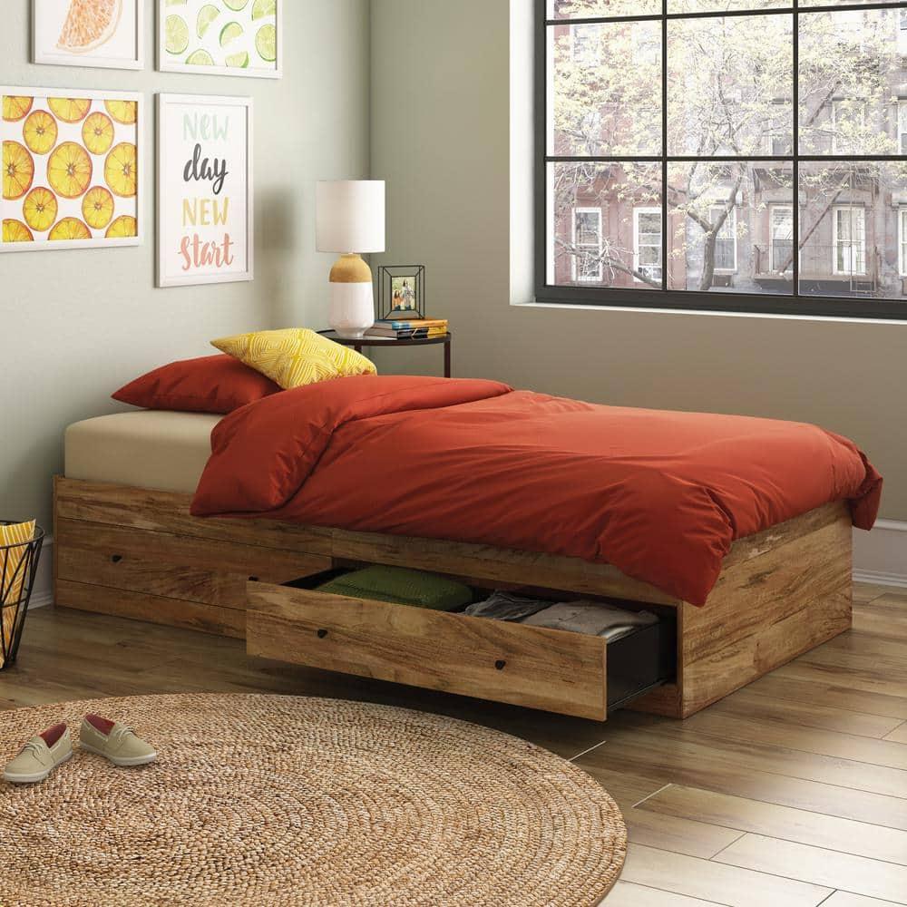 Crafters and Weavers Twin 2 Drawer Platform Bed by Sauder