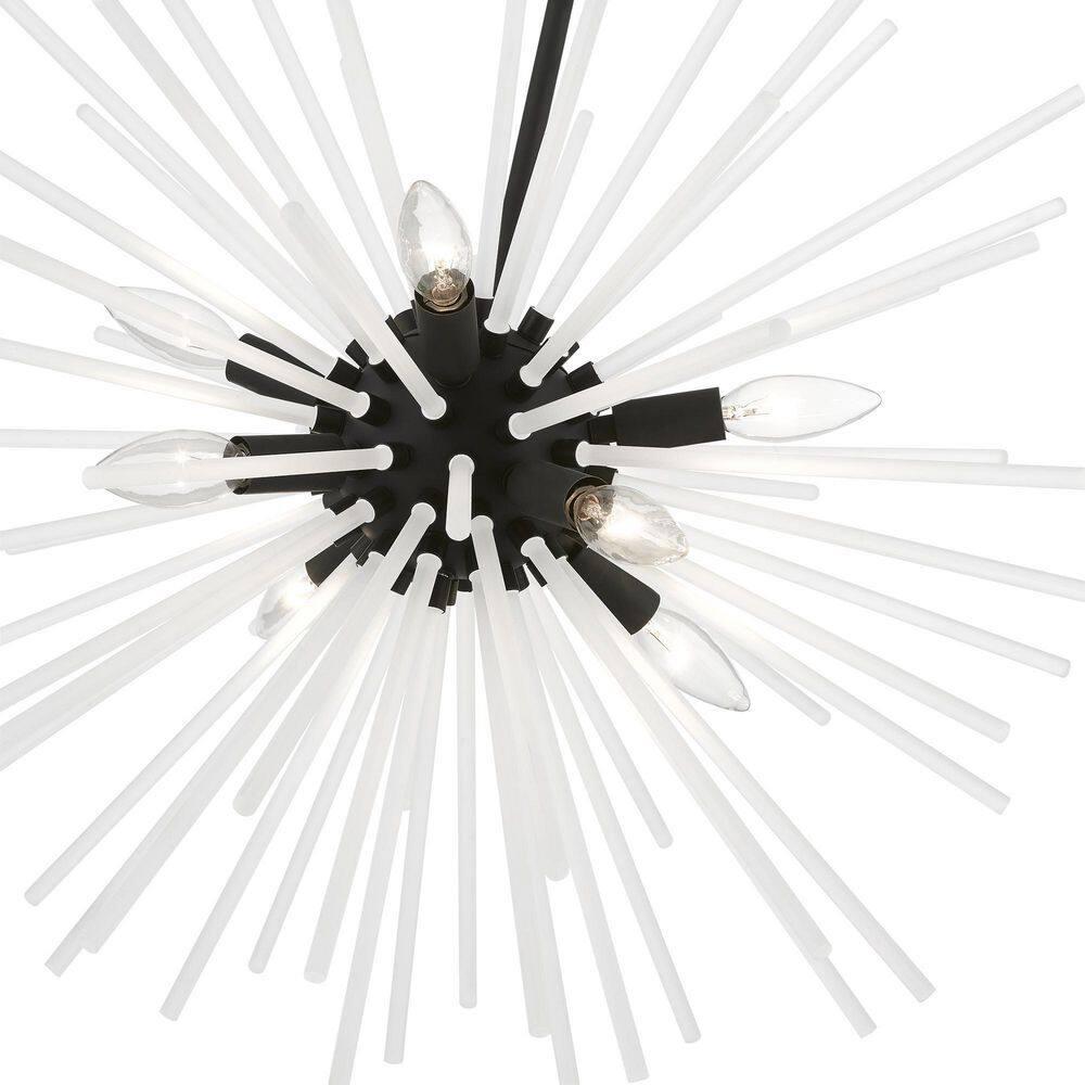 Livex Lighting Uptown 8 - Light Pendant in  Antique Brass