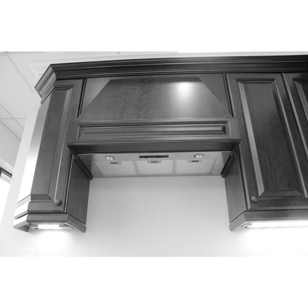 Cyclone Stainless Steel 550 CFM Ducted (Vented) Insert Range Hood with Mesh Filter