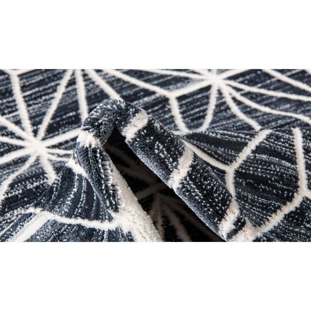 Jill Zarin Uptown Collection Area Rug - Fifth Avenue (8'  x 10' Rectangle Navy Blue/Ivory)