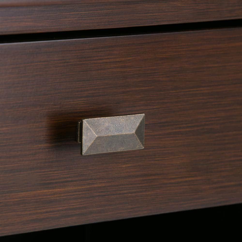 Simpli Home Artisan 24"W Solid Wood Nightstand with Drawer and Shelves