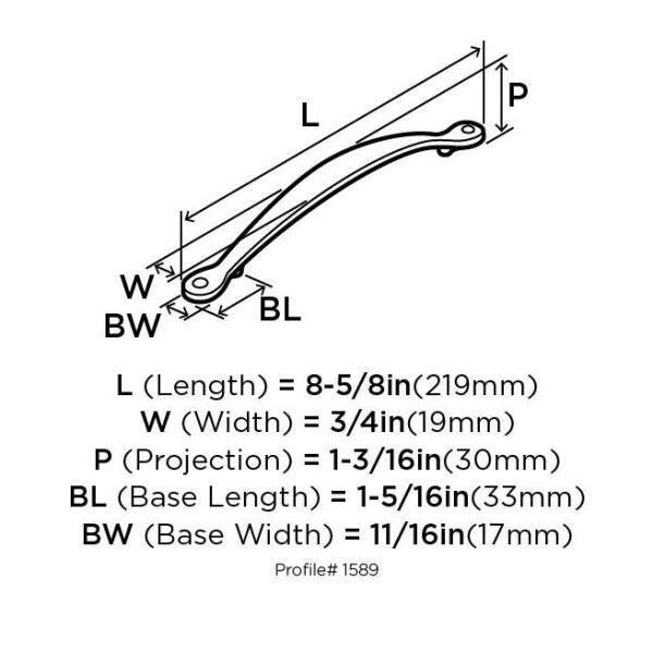 Inspirations 6 5/16" Center to Center Arch Pull