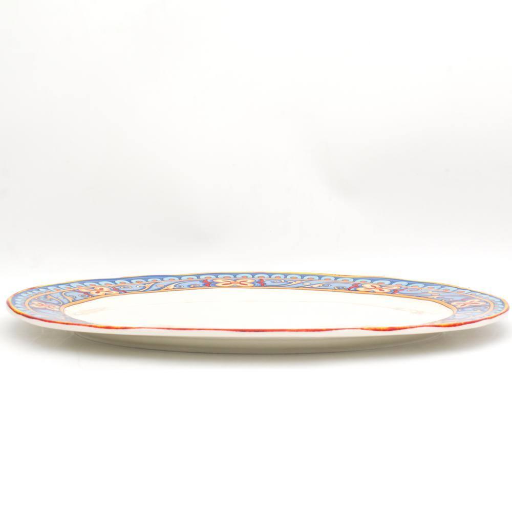 Euro Ceramica Duomo 18" Oval Platter