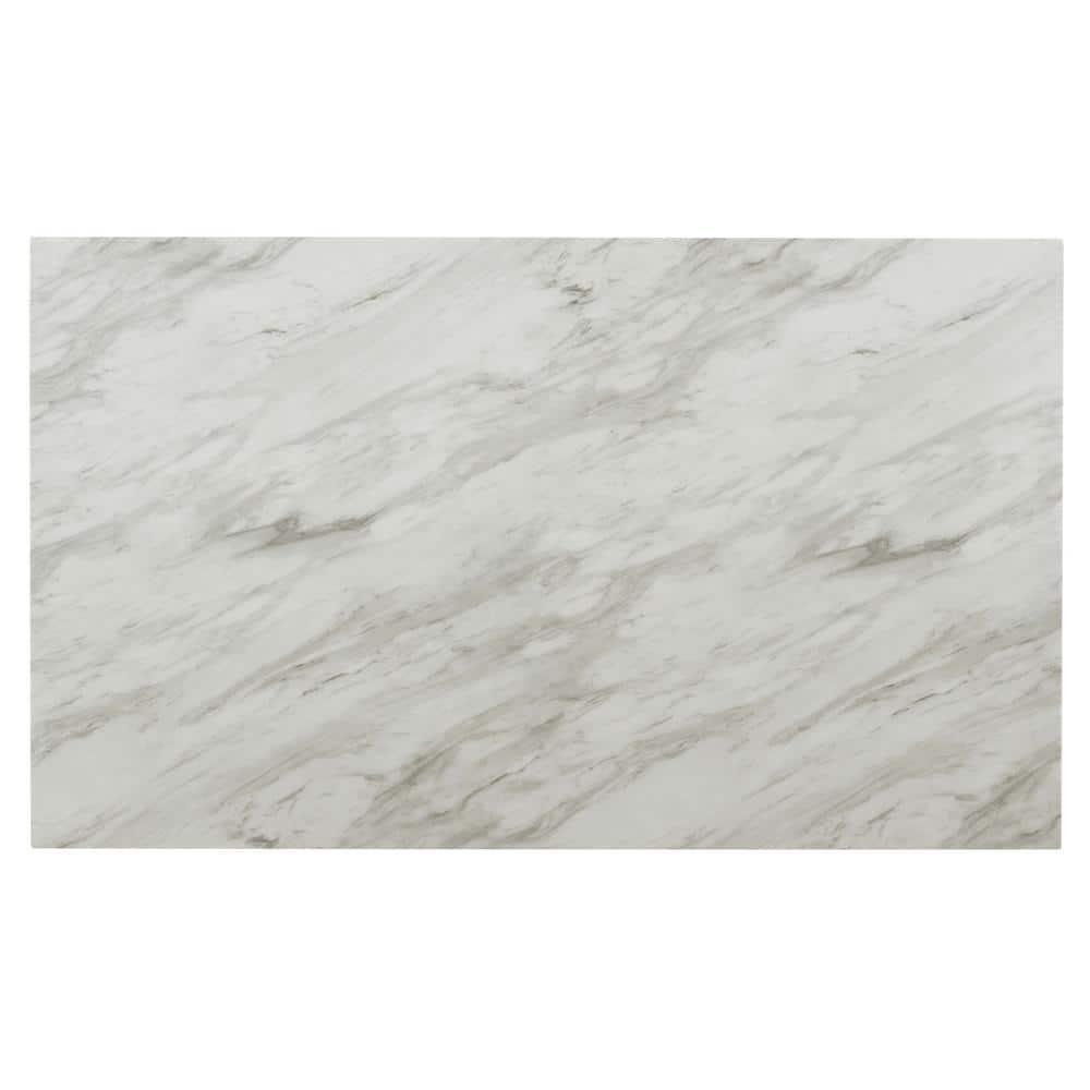 New Classic Furniture Celeste Wood Dining Table with Faux Marble Top in Espresso