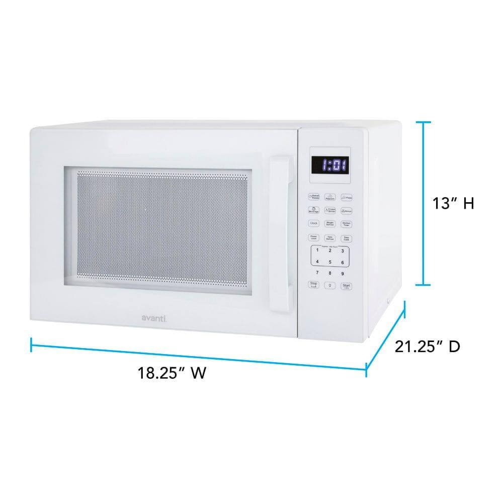 Avanti 1.5 cu. ft. Microwave Oven, 1,000 W, White
