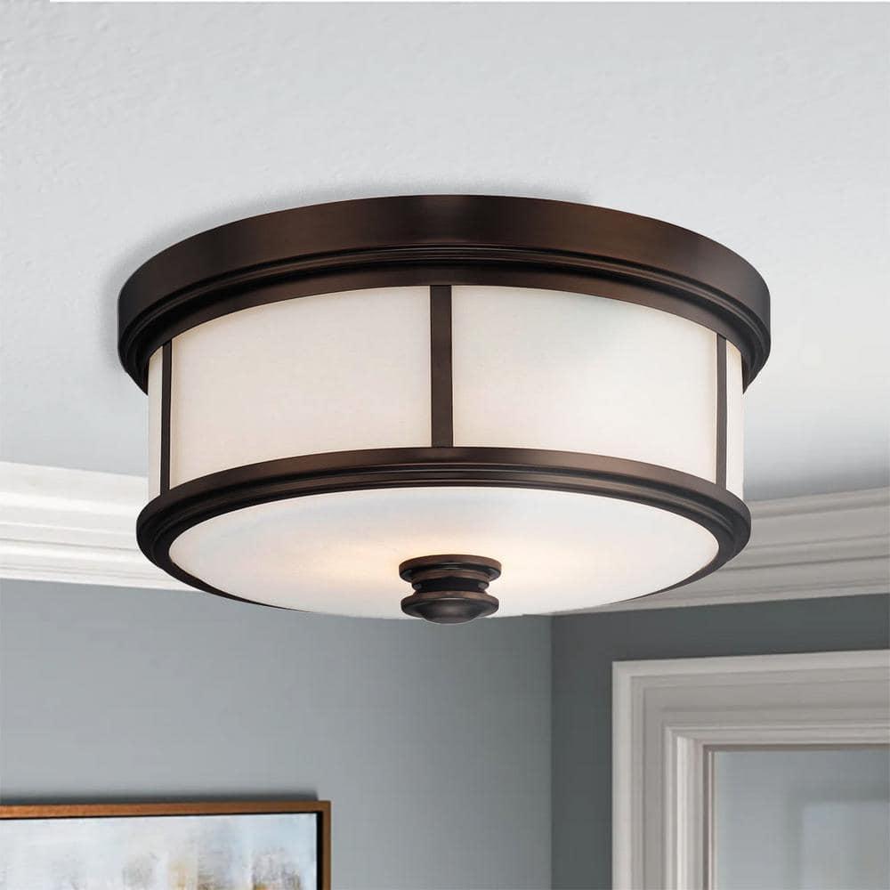 Harvard Court Glass Flush Mount
