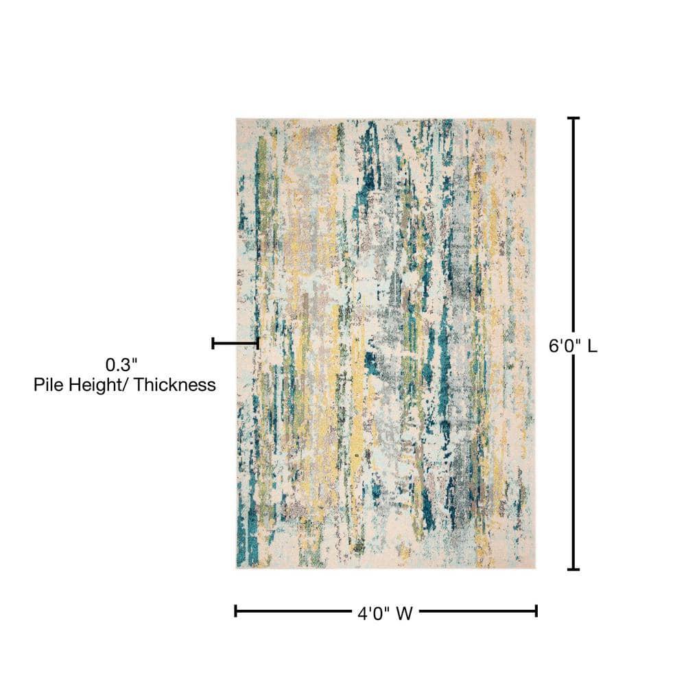Madison MAD260 Power Loomed Area Rug - Beige/Olive - 4'x6' - Safavieh.