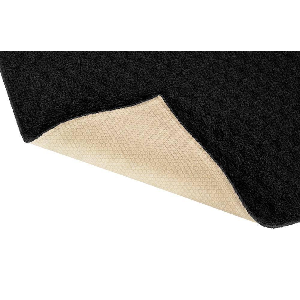 Garland Rug Town Square Polypropylene Indoor Rug Set, 3 Piece (2'x5',3'x4', 5'x7') Black