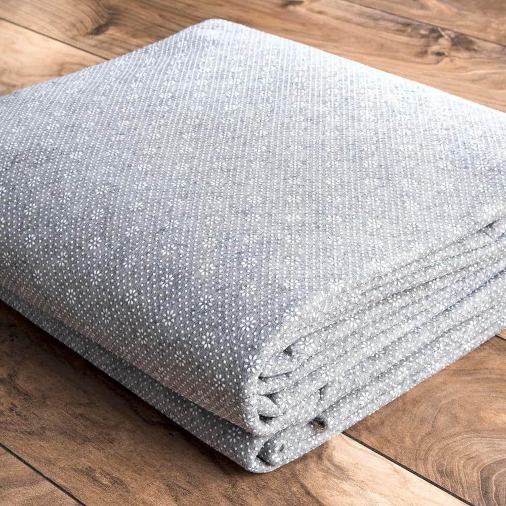Nuloom Brody Eco-Friendly Non Skid Rug Pad, Square 4', Gray