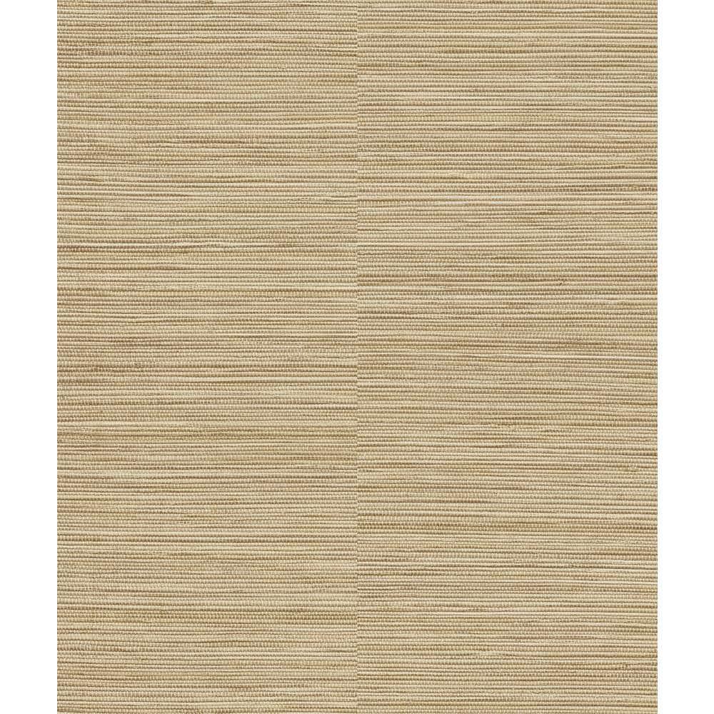 Beige Grasscloth Effect Textured Wallpaper