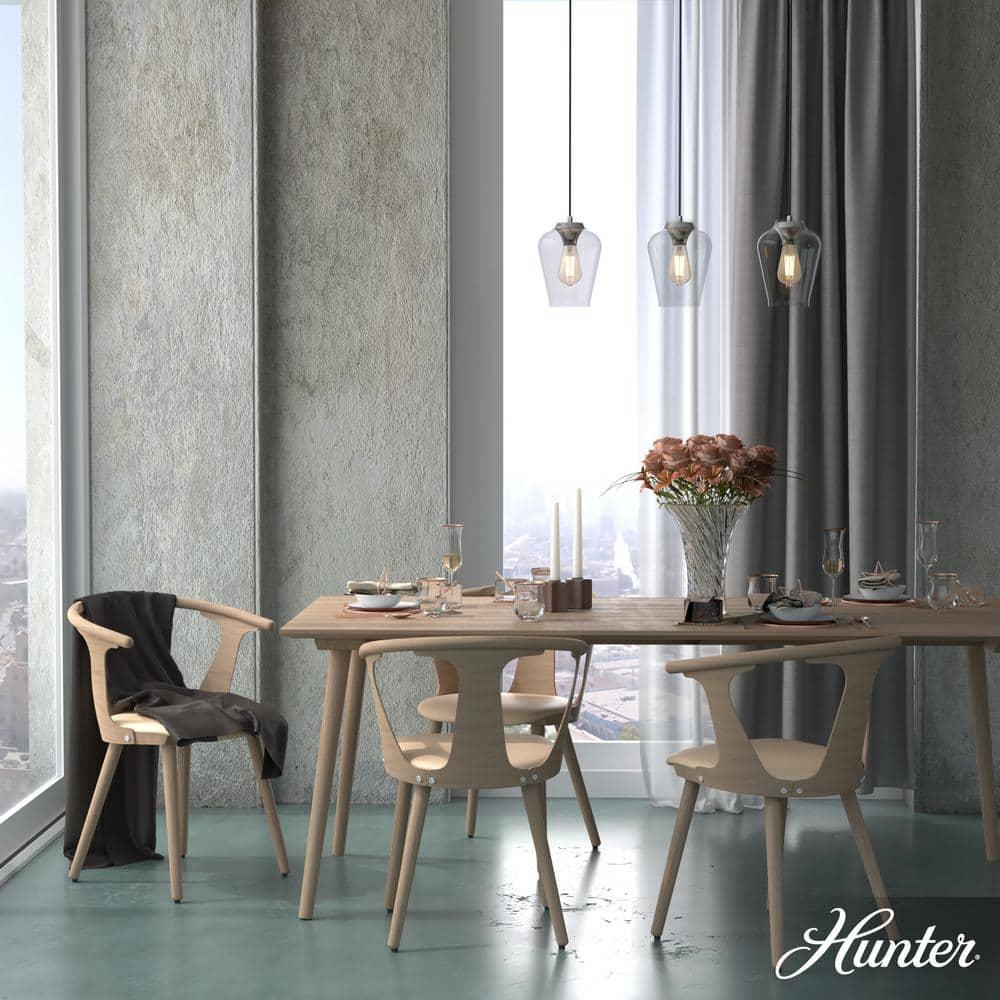Hunter Fan Company 19725 Vidria Cluster Pendant, Brushed Nickel