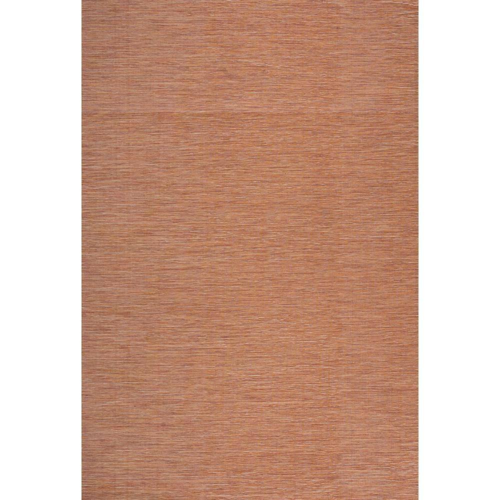 4'x6' Ethan Modern Flatweave Solid  Area Rug, Orange - JONATHAN Y