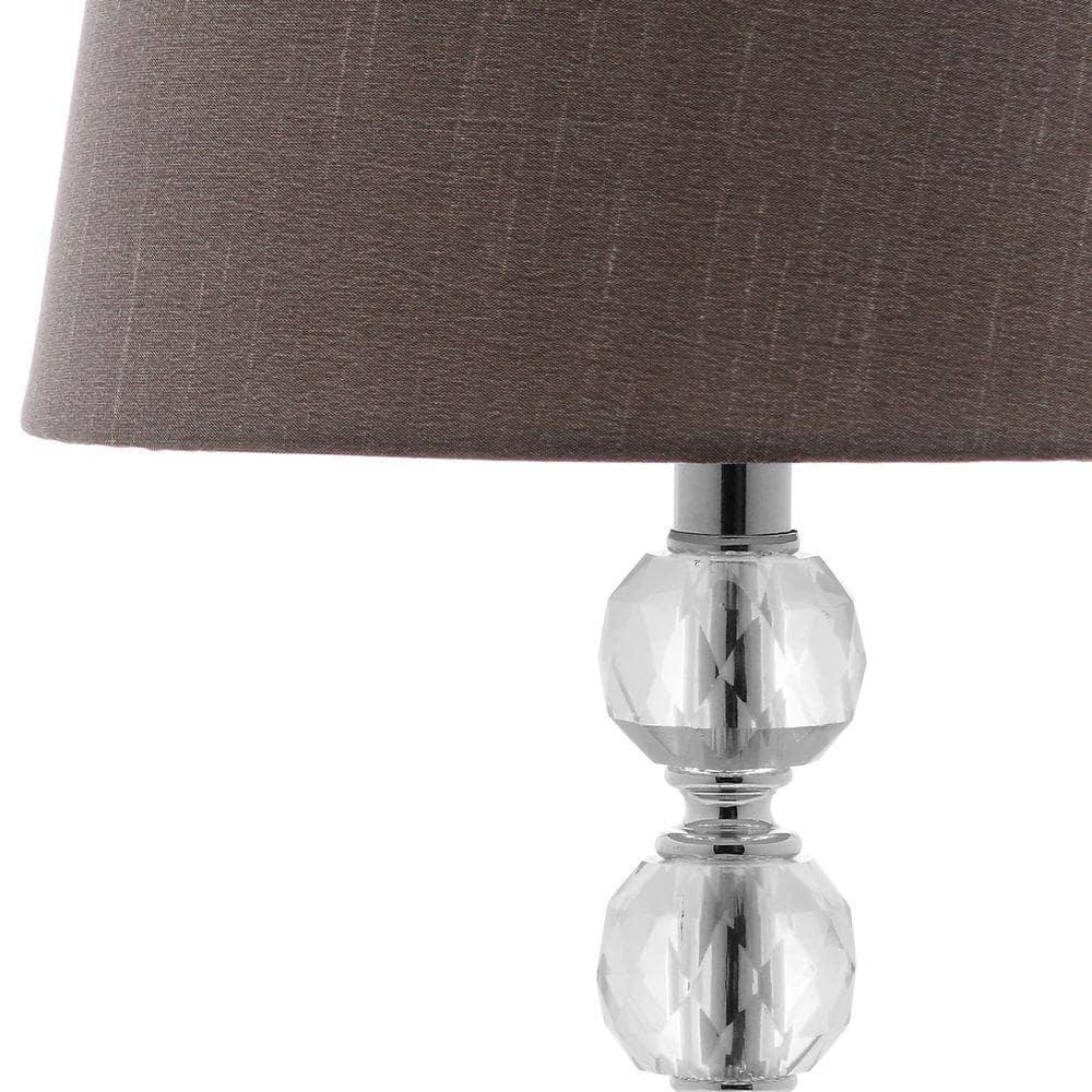 Nola 16 Inch H Stacked Crystal Ball Lamp (Set of 2) - Clear - Safavieh.