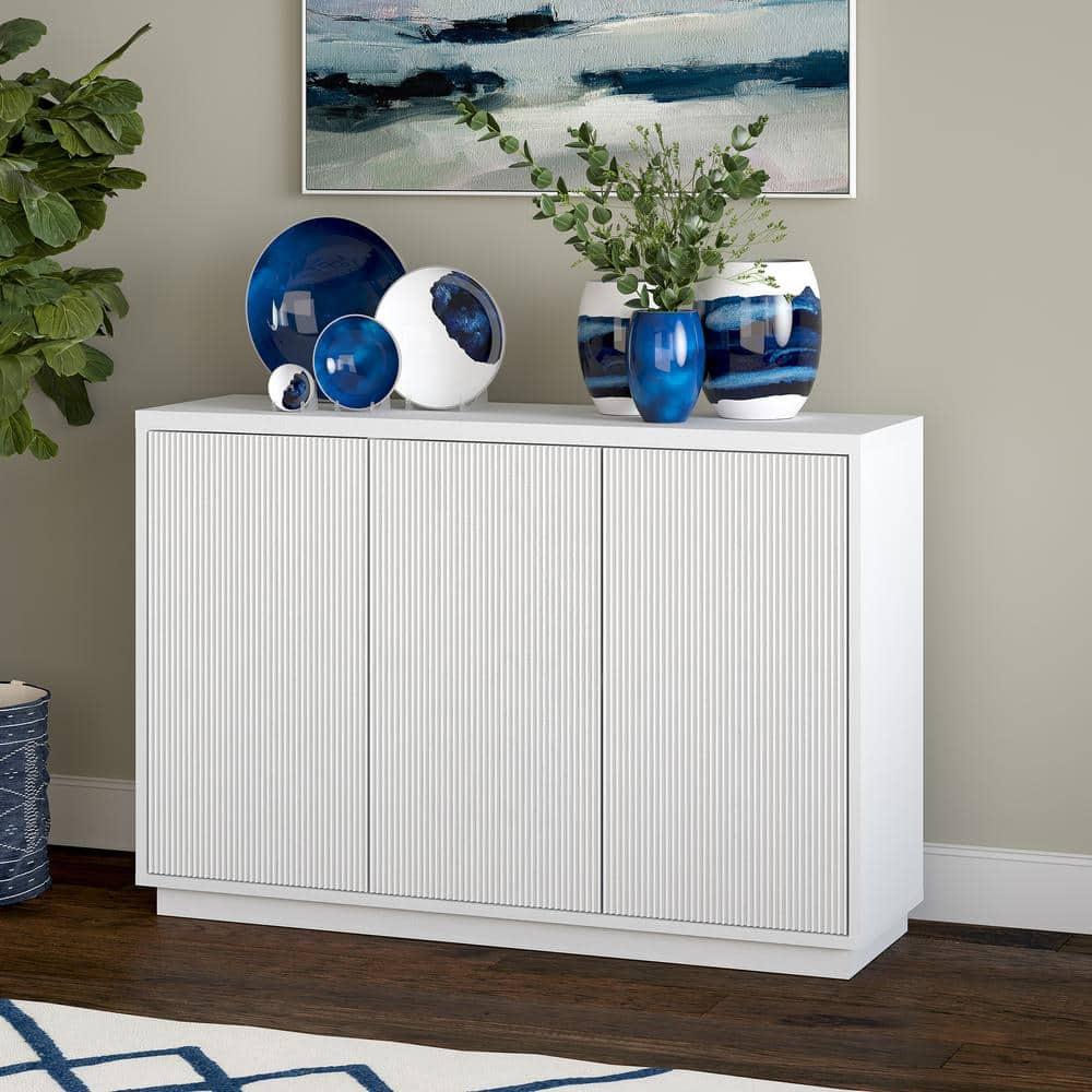 Henn&Hart 47.5" White MDF Buffet Table