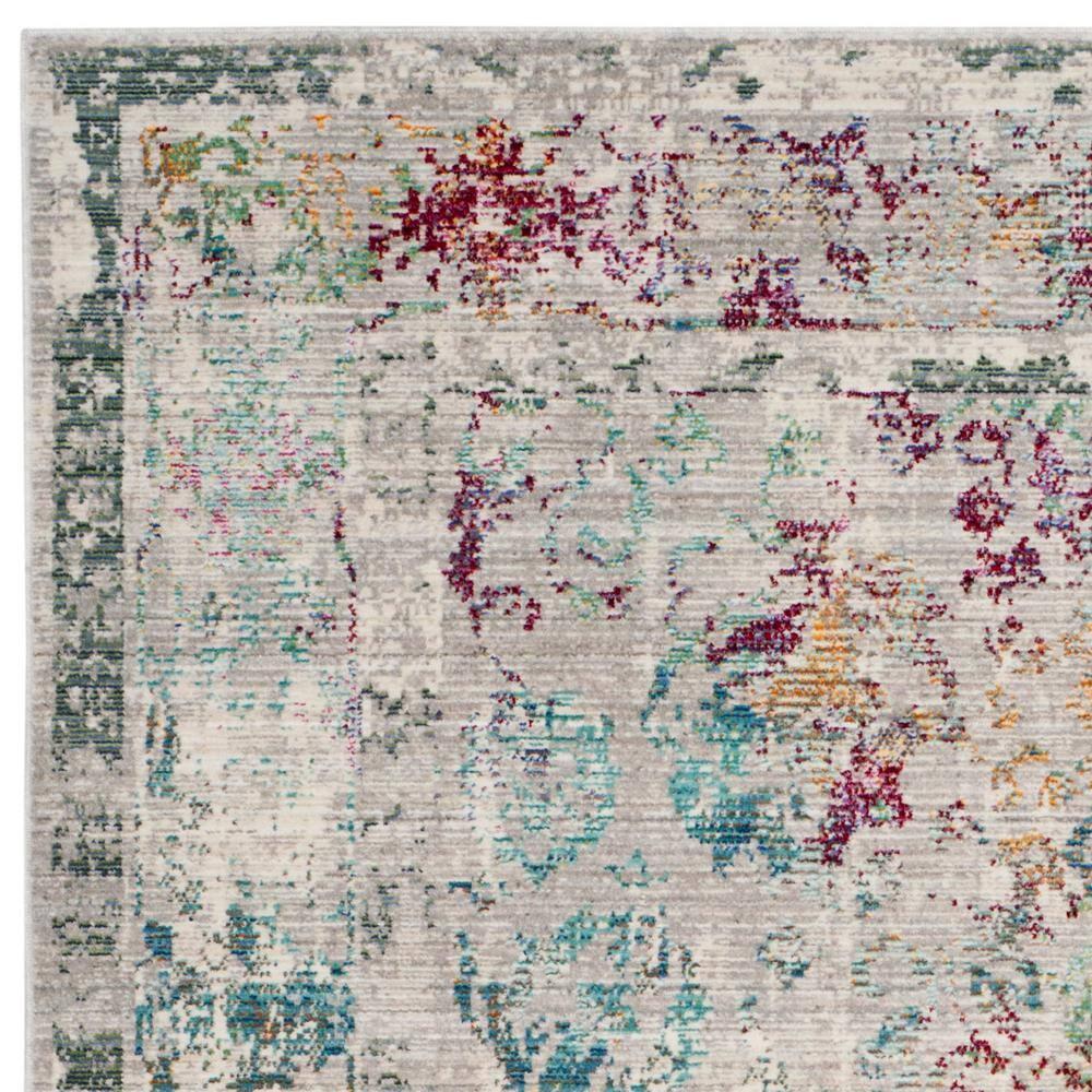 Mystique MYS923 Power Loomed Indoor Accent Rug - Grey/Multi - 3'x5' - Safavieh.