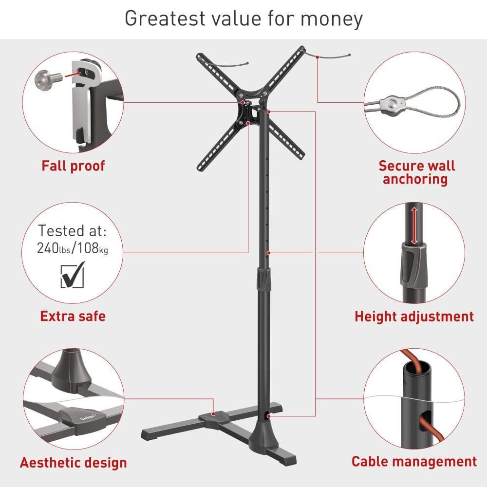 Barkan Single Screen Floor Stand Mount