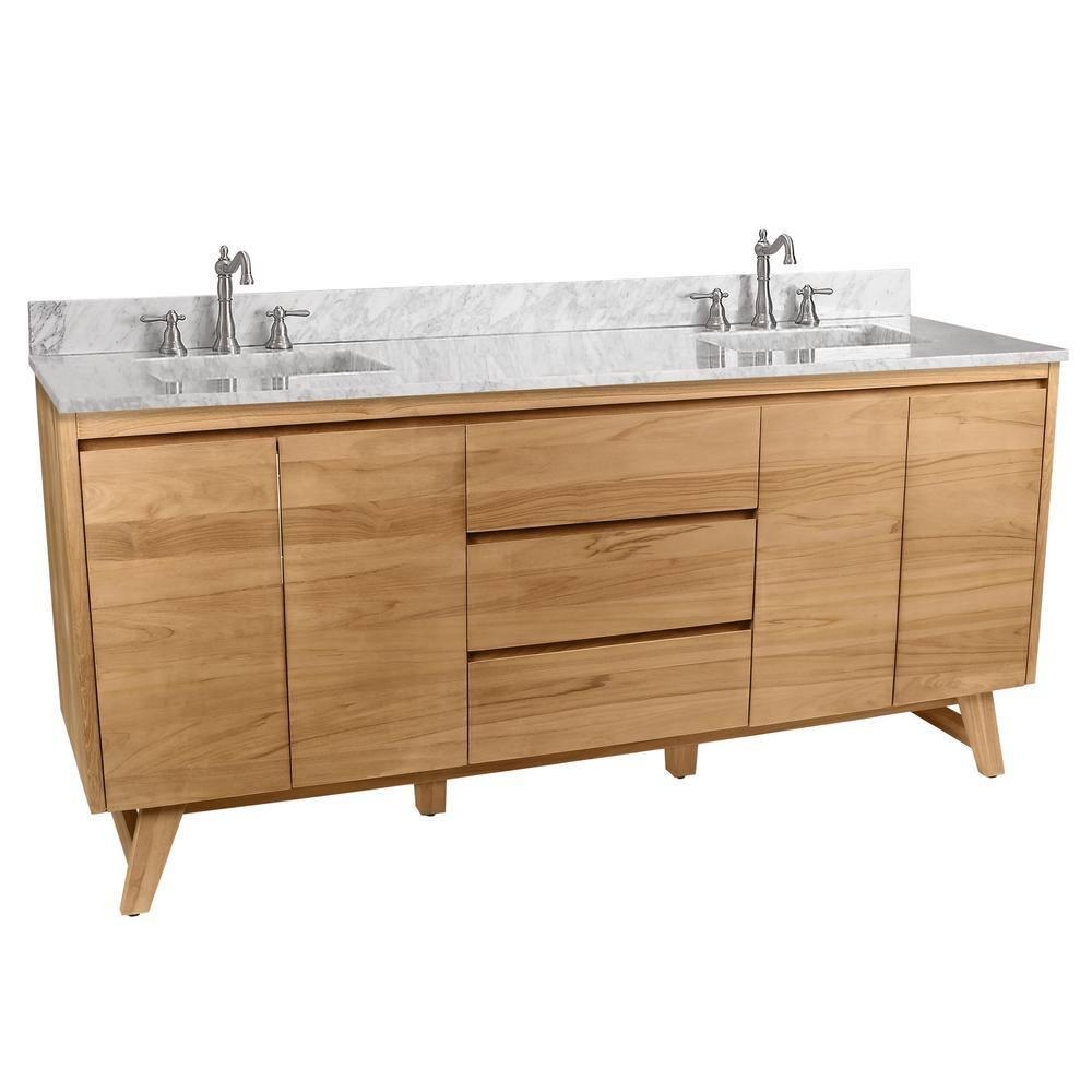 Avanity Coventry 73'' Double Bathroom Vanity with Marble Top