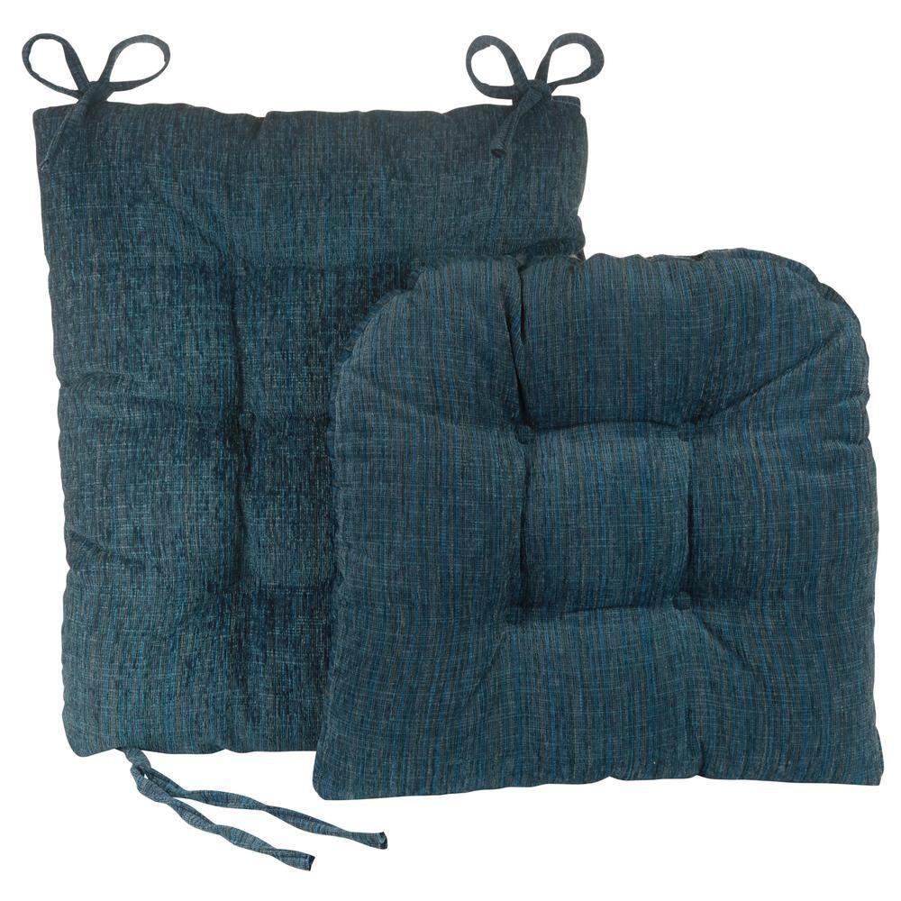 Klear Vu Gripper Polar Chenille Jumbo 2 Pieces Rocking Chair Cushion Set
