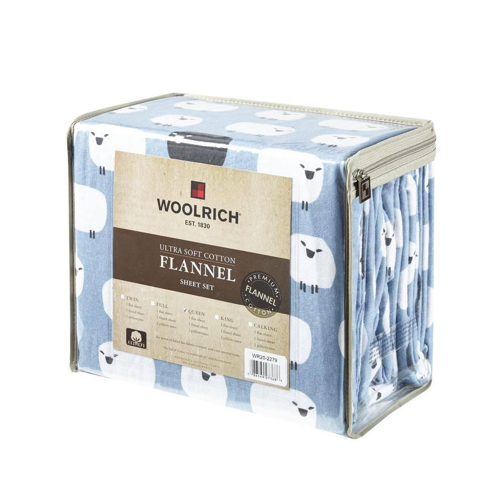 Woolrich 100% Cotton Flannel Sheet Set