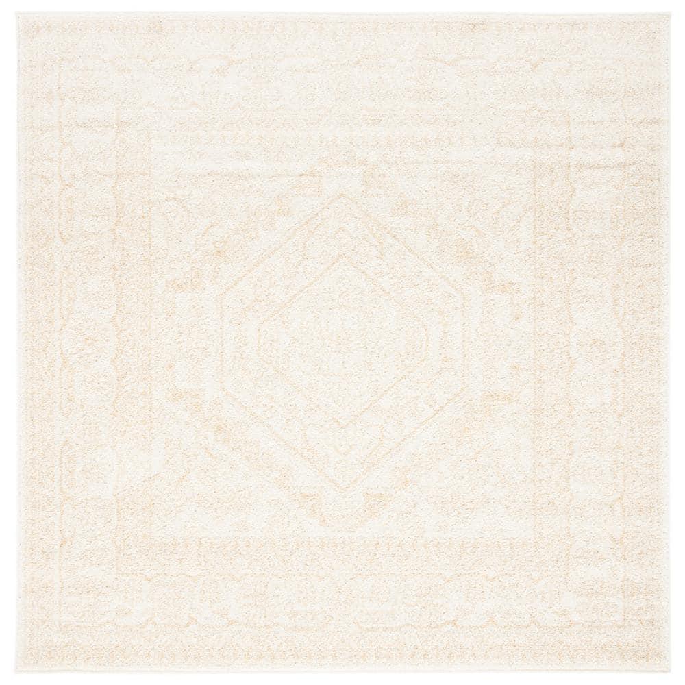 Adirondack ADR108 Power Loomed Area Rug - Ivory/Beige - 4'x4' - Safavieh.