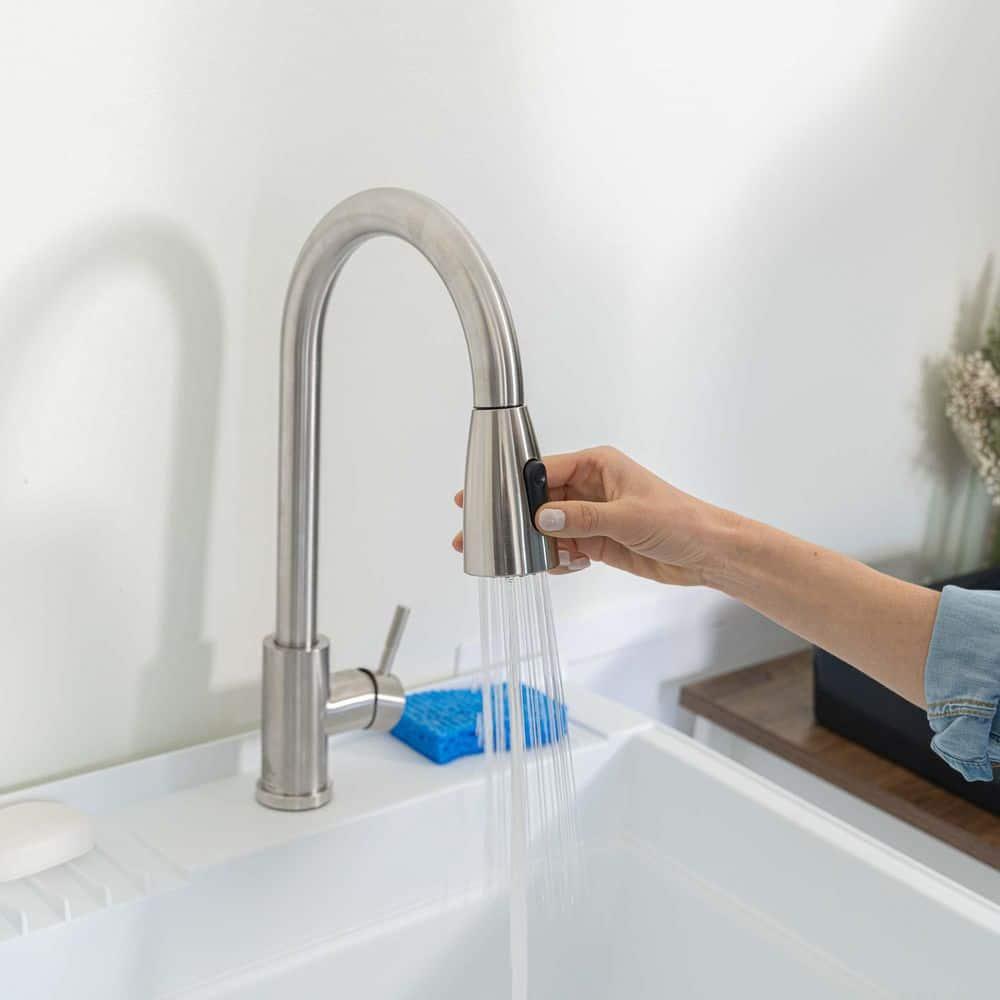 UTILITYSINKS Plastic 24" Freestanding Compact Utility Tub Sink for Workshop, Laundry Room, Garage, Greenhouse & Pet Wash Station, White