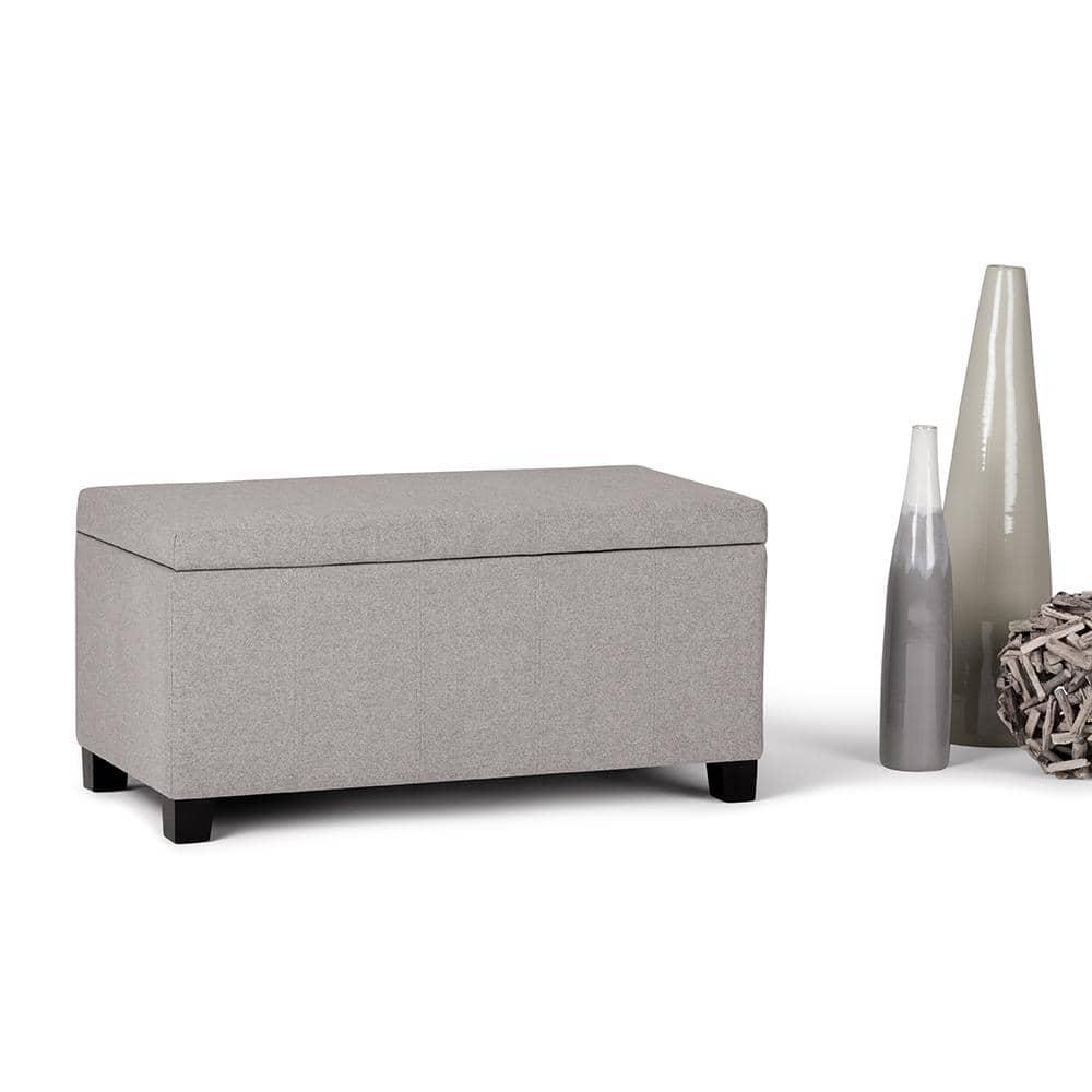 Dover Polyester Blend Upholstered Storage Bench