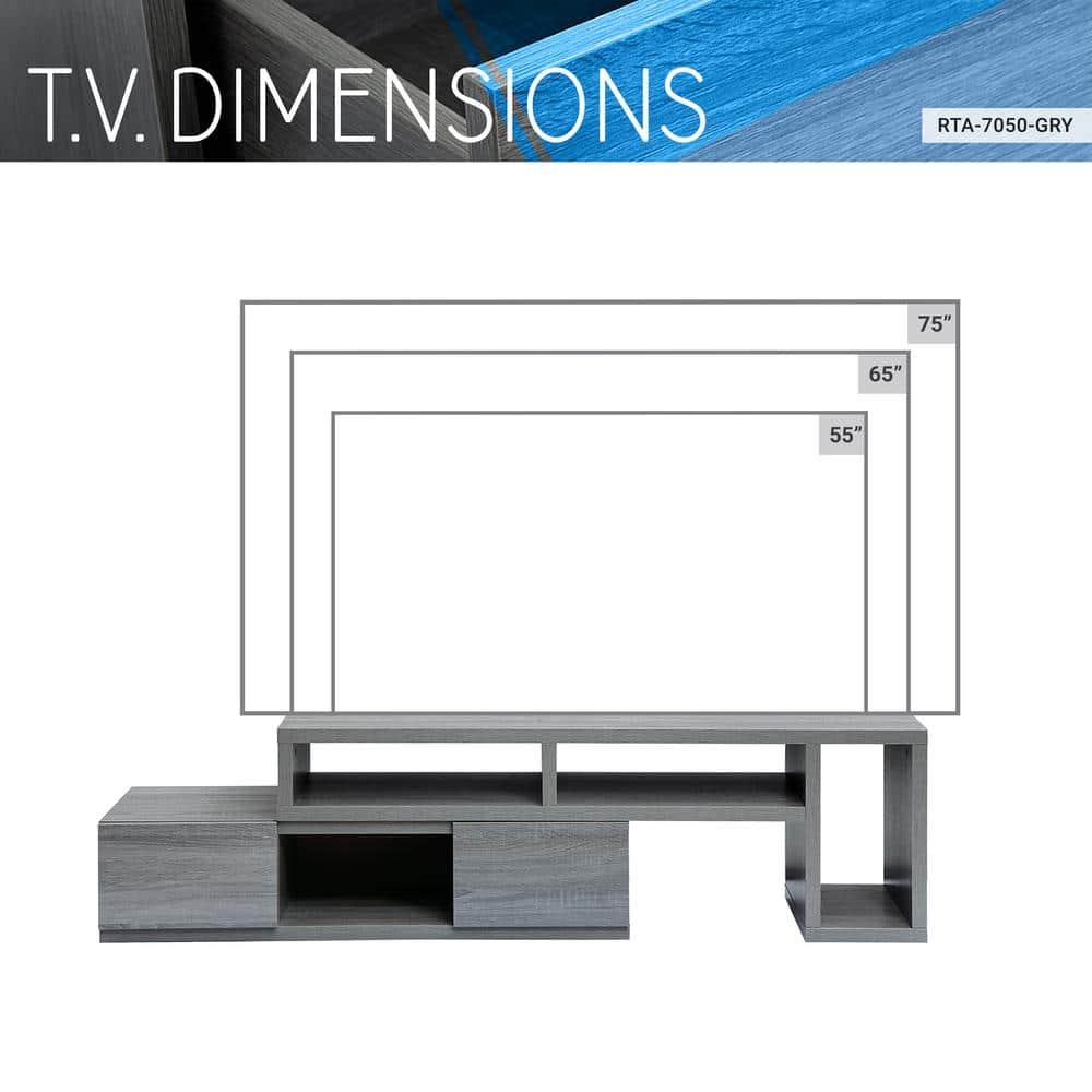 Ophelia & Co. Adjustable TV Stand Console for TV's Up to 65"