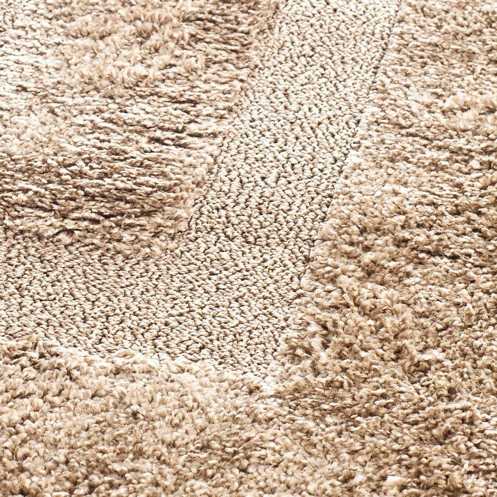 Florida Shag SG454 Power Loomed Indoor Area Rug - Beige/Beige - 4'x4' - Safavieh.