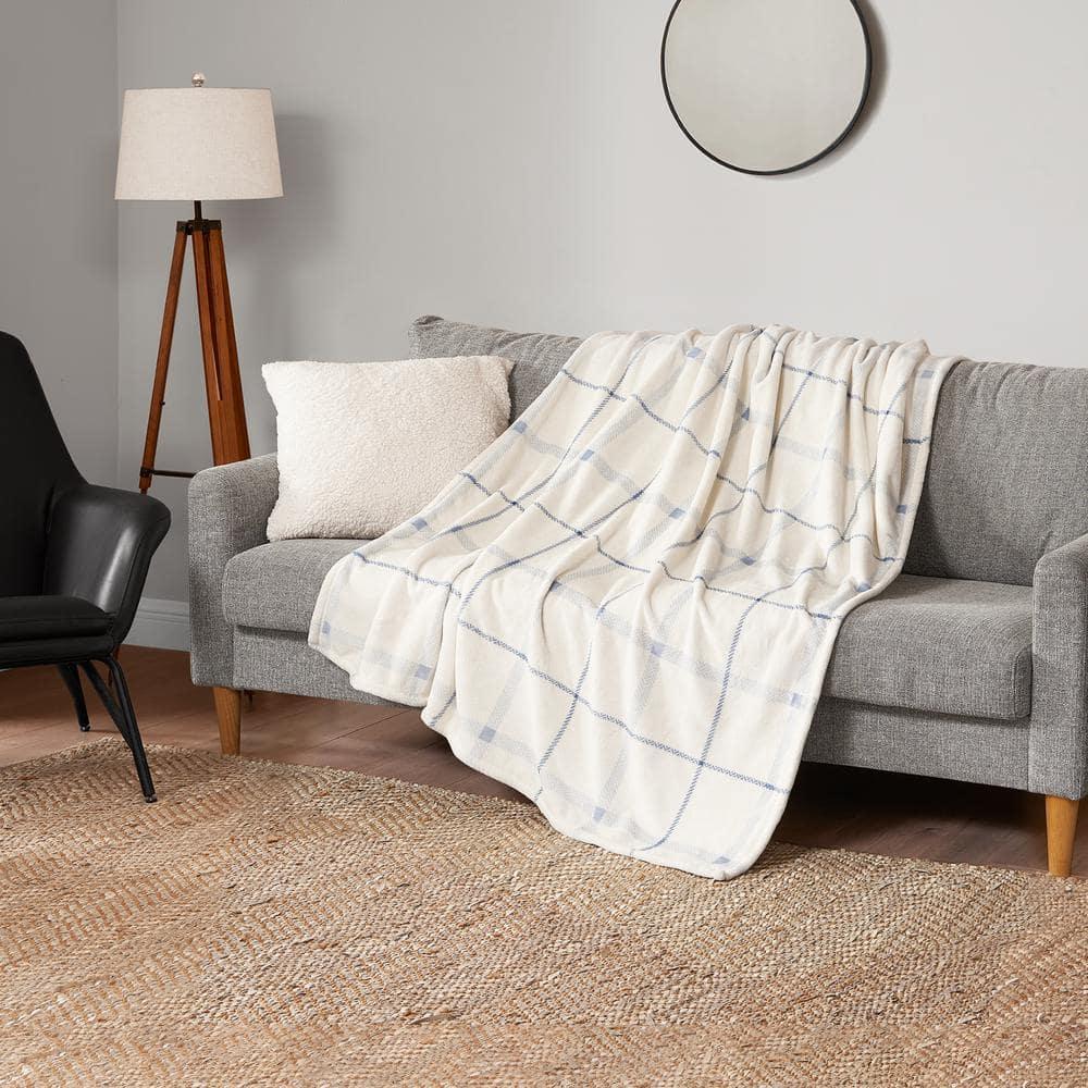 Lucky Brand Lucky Brand Palmdale Reversible Plush & Cozy Thow Blankets - 50" x 70"