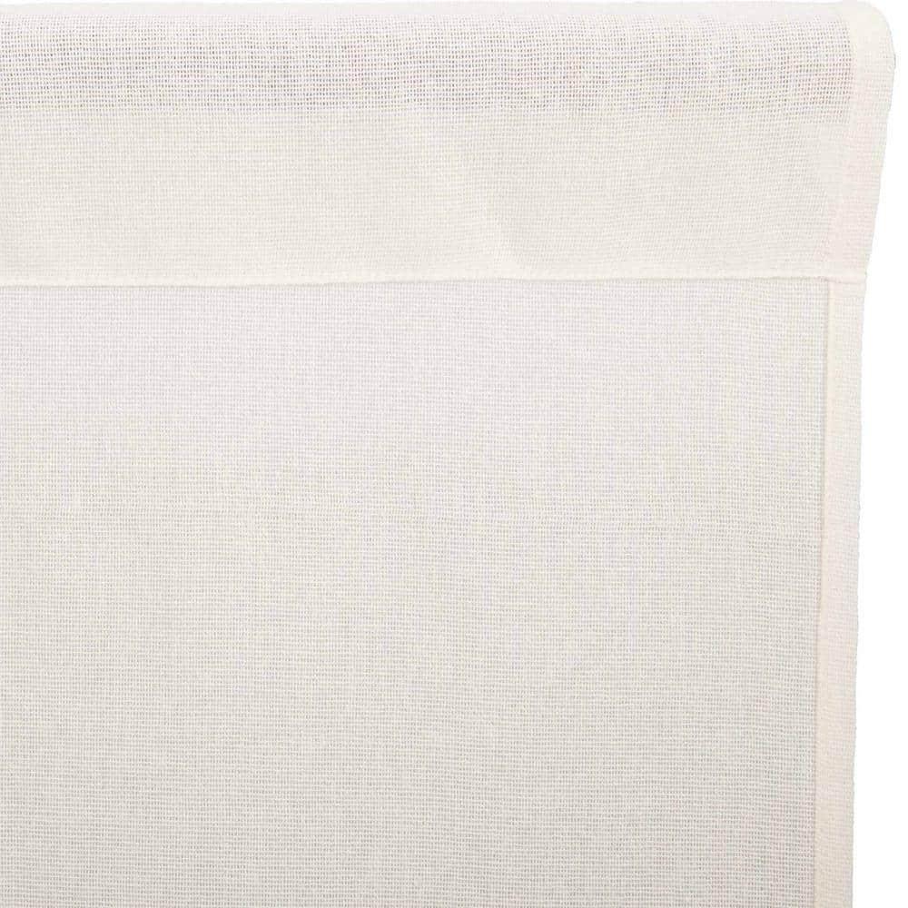 VHC Brands Tobacco Cloth Fringe Curtains Tier Set, L24xW36, Antique White