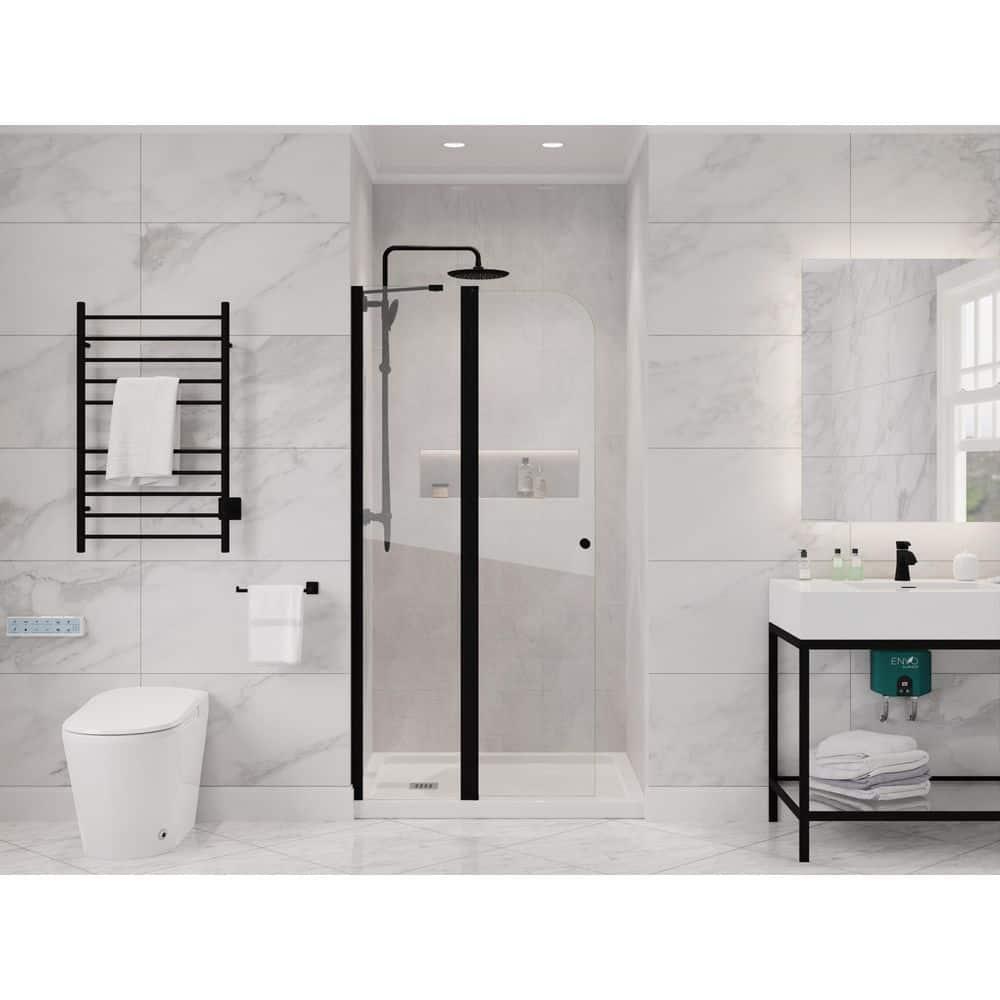 Anzzi 33.3” W x 72” H Frameless Shower Door