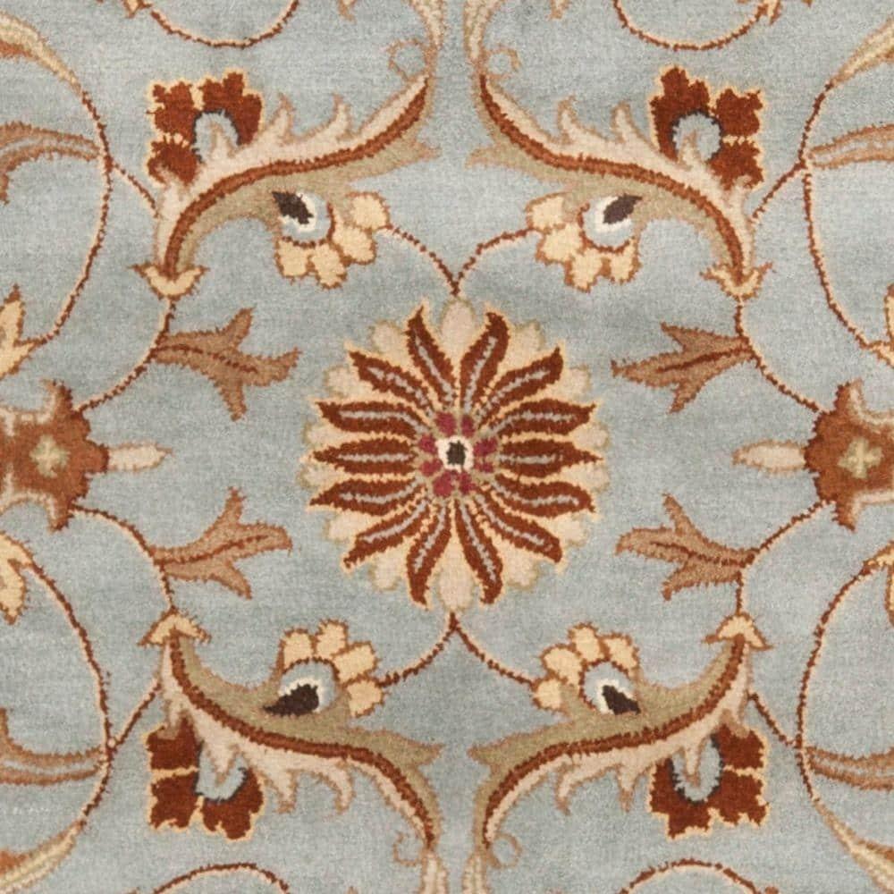 SAFAVIEH Heritage Constantine Traditional Wool Area Rug, Blue/Beige, 9' x 12'