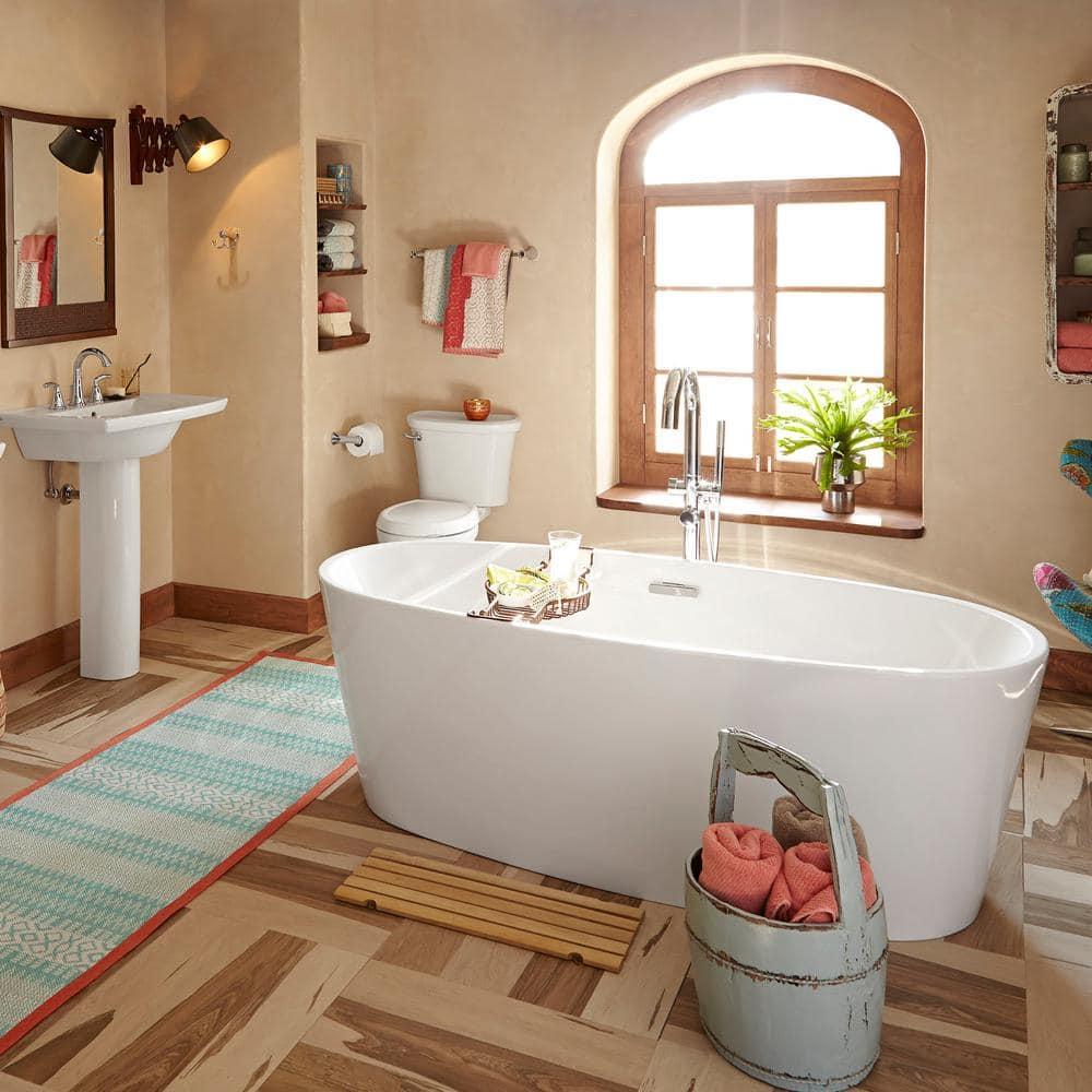 1 Handle Floor Tub Filler with Diverter