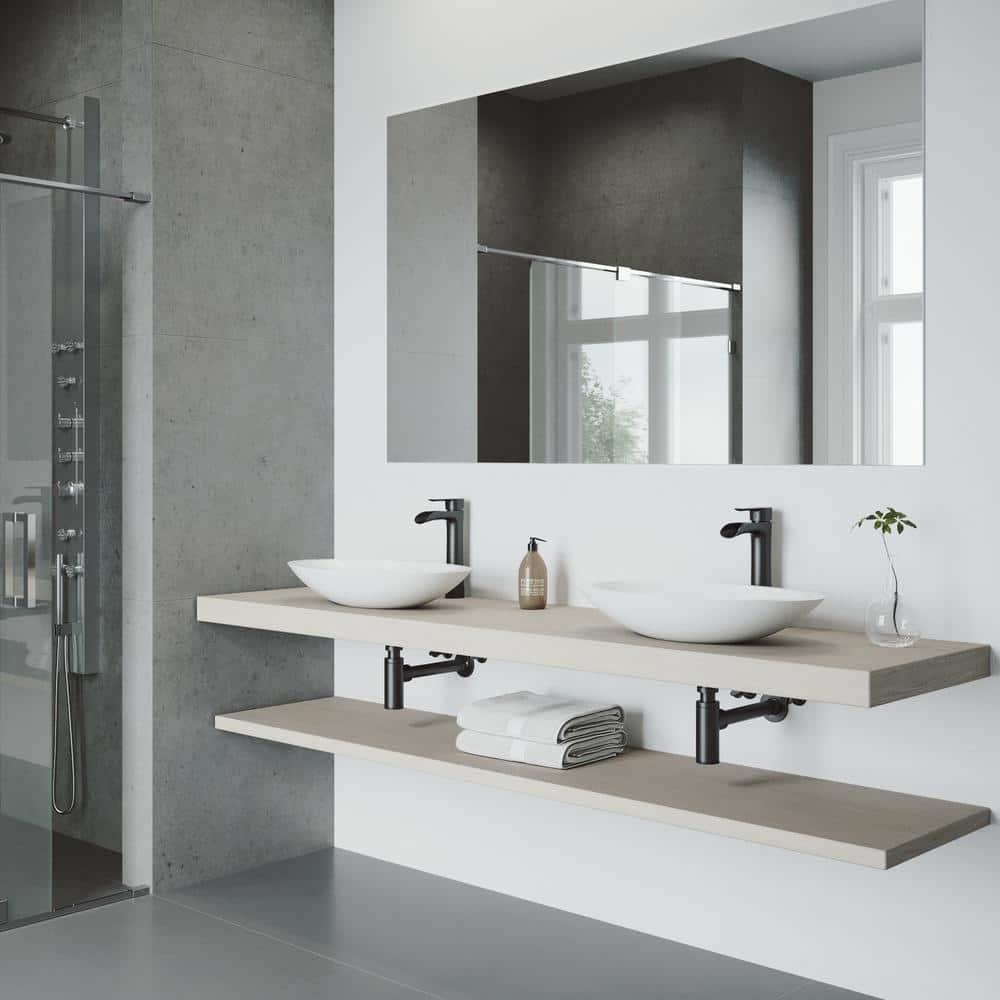 Niko 11" H Single Handle Vessel Sink Bathroom Faucetwith Pop-up Drain