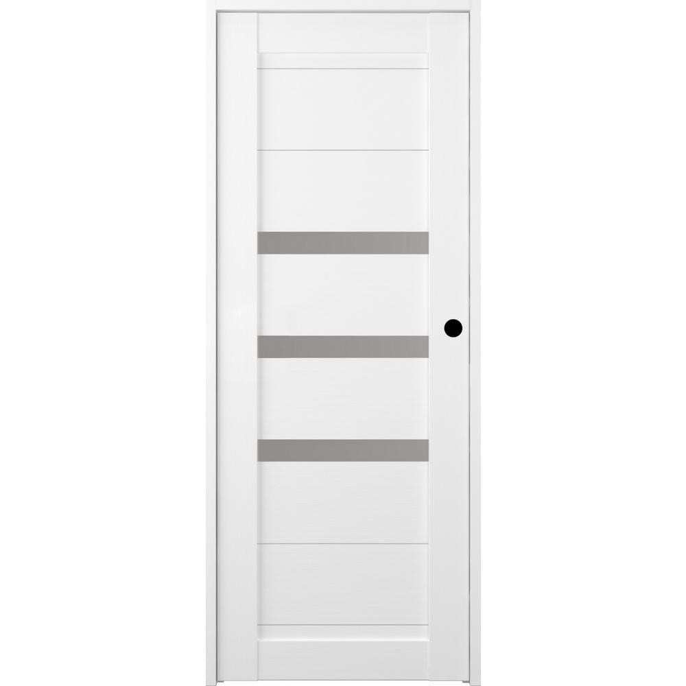 Belldinni Dora DIY-FRIENDLY Paneled Prefinished Wood and Glass Composite Single Prehung Door