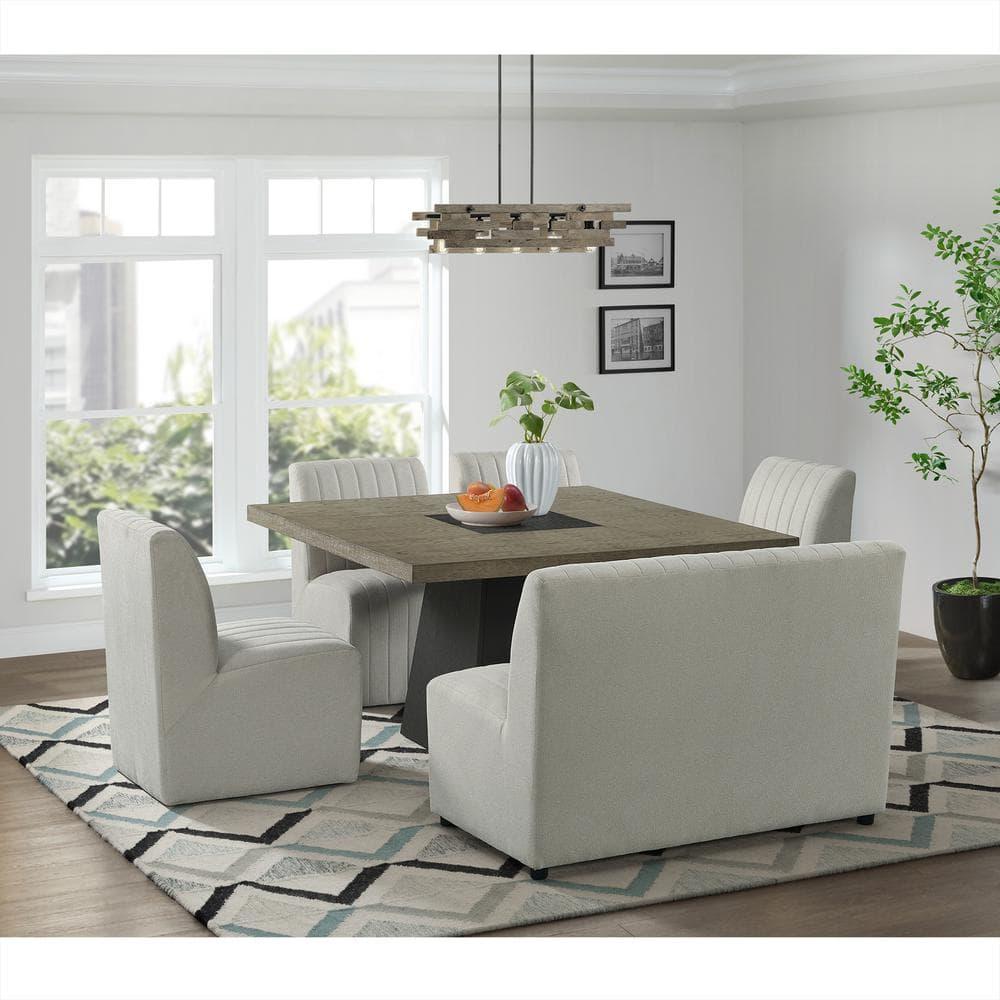 Picket House Furnishings Rizzo Dining Bench in Beige Linen