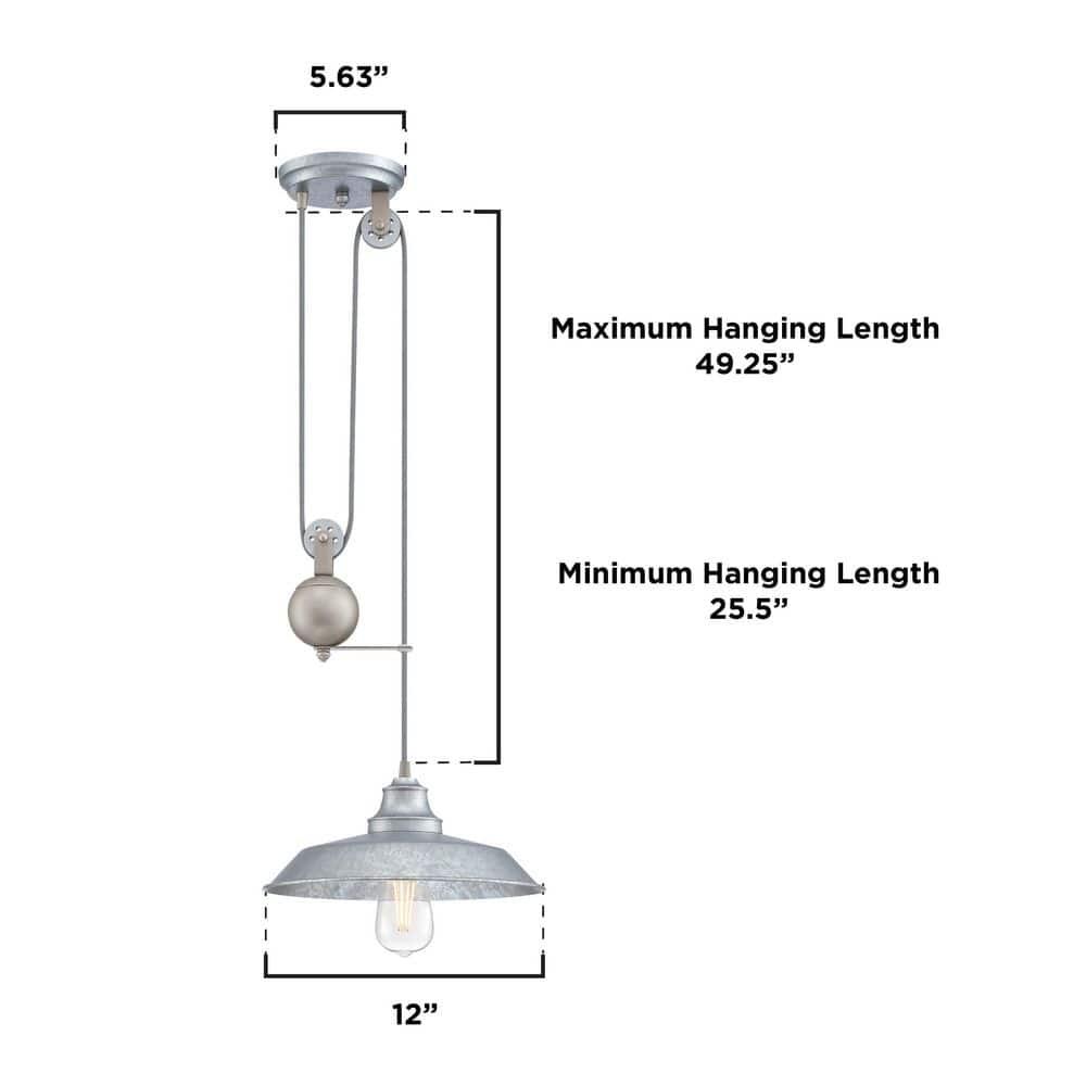 Westinghouse Lighting Iron Hill 1 - Light Single Pendant