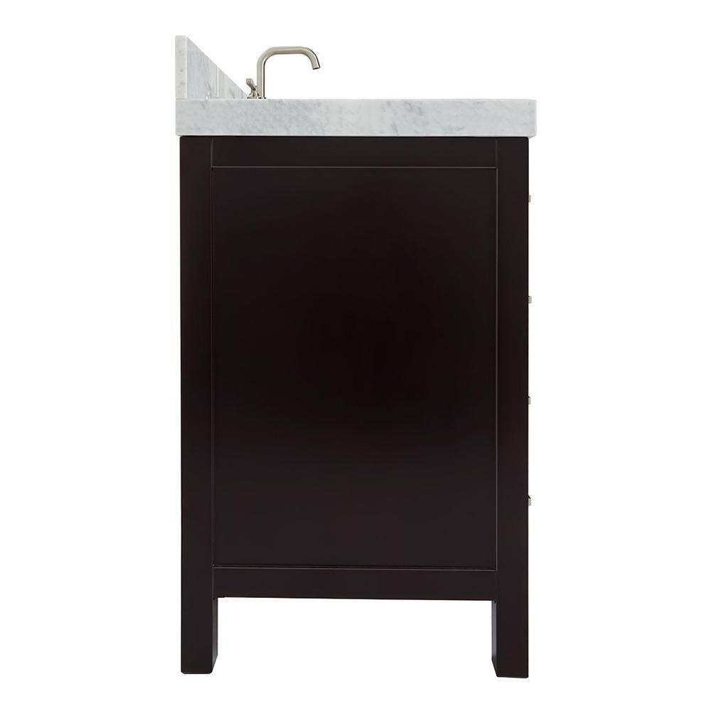 Cambridge 42'' Single Bathroom Vanity with Carrara Marble Top