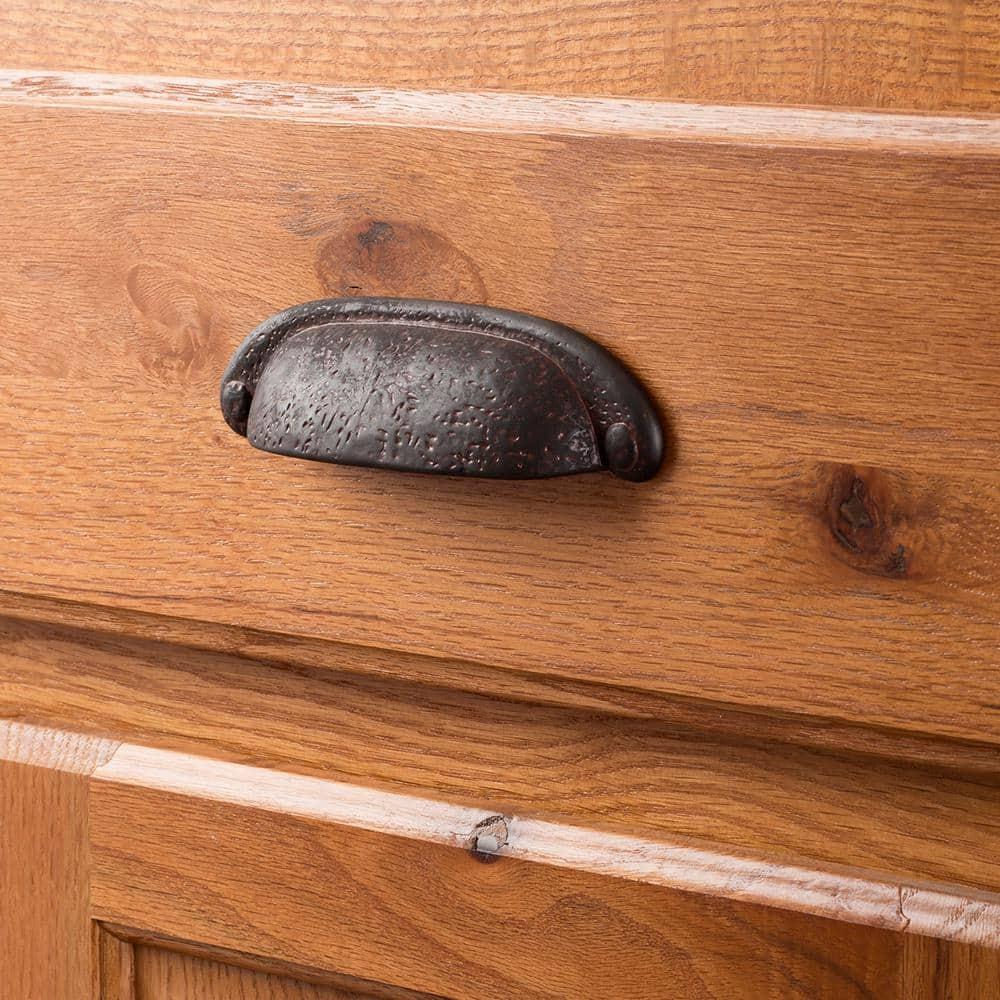 Refined Rustic Kitchen Cabinet Handles, Solid Core Drawer Pulls for Cabinet Doors, 3" & 3-3/4"(96mm)