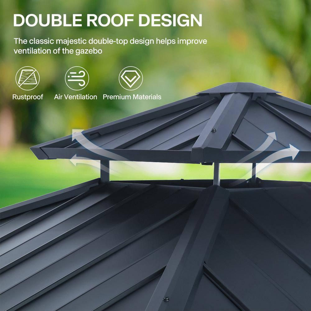 Outdoor Leisure Products 10 Ft. W x 10 Ft. D Aluminum Gazebo