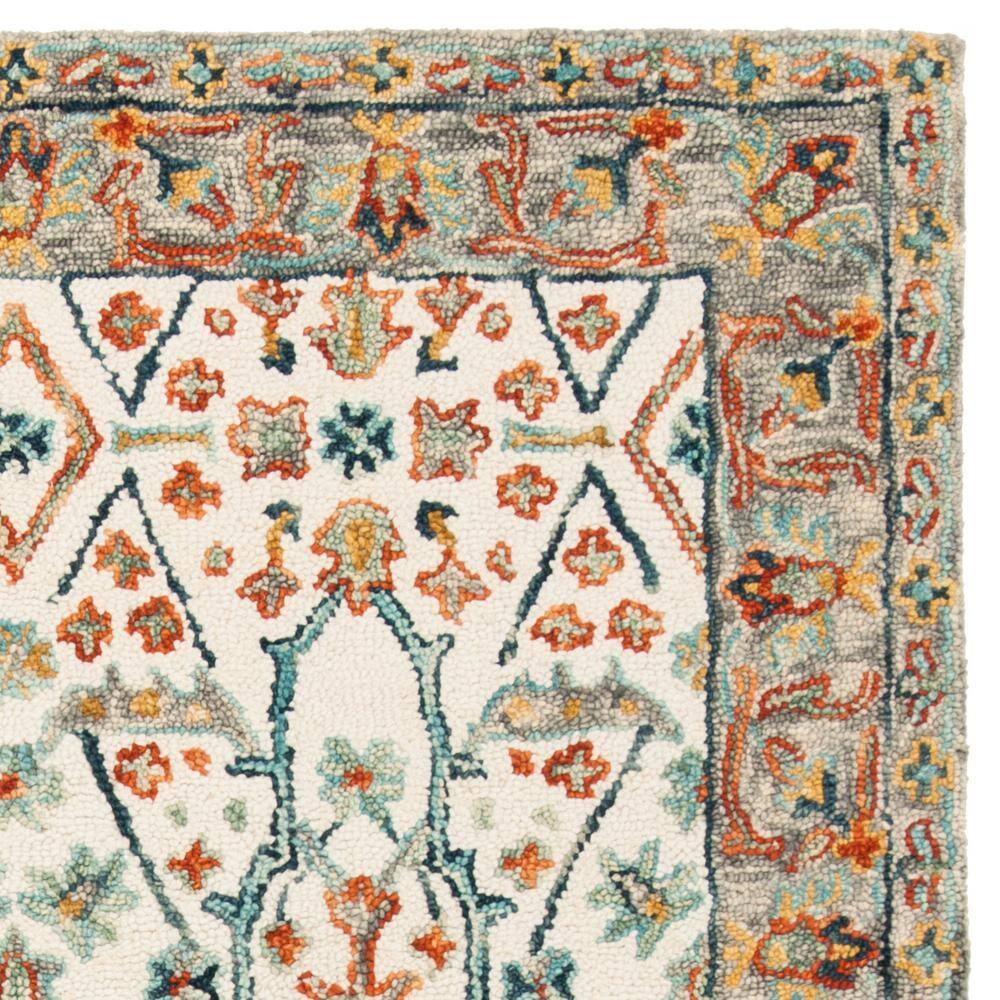 Aspen APN308 Hand Tufted Indoor Area Rug - Ivory/Blue - 4'x6' - Safavieh